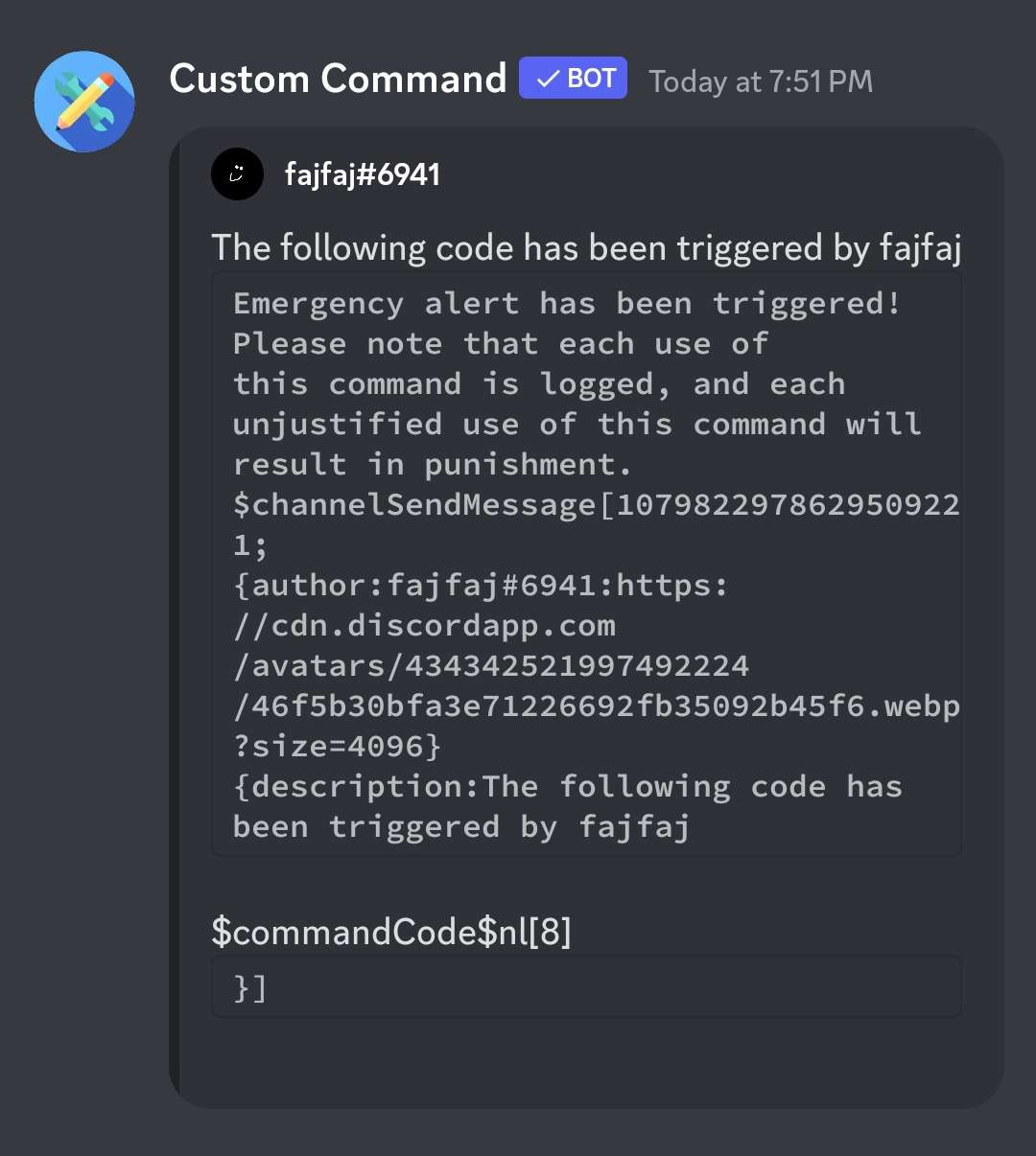 Logs channel